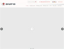 Tablet Screenshot of dupo.nl